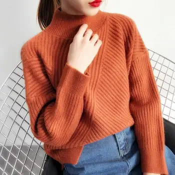 women Sweater loose lazy wind half turtleneck autumn and winter models hedging long sleeve thickened student bottoming sweater
women Sweater loose lazy wind half turtleneck autumn and winter models hedging long sleeve thickened student bottoming sweater