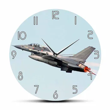 Jet Plane Flying Aeroplane Aviator Home Decor Wall Clock Air Force F-16 Fighting Falcon Taking Off Modern Silent Horologe
Jet Plane Flying Aeroplane Aviator Home Decor Wall Clock Air Force F-16 Fighting Falcon Taking Off Modern Silent Horologe