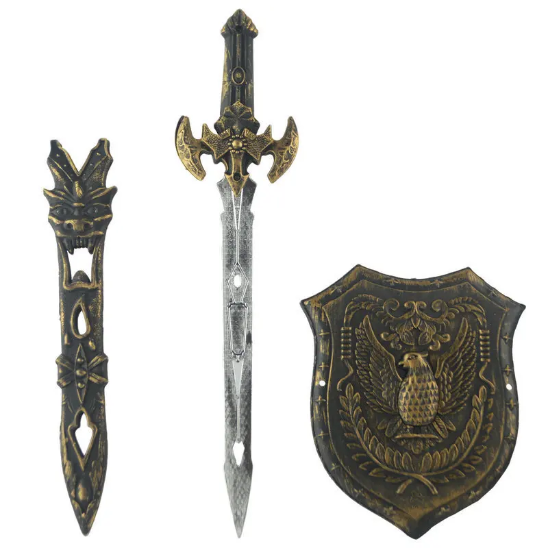 Children's Toys Sword Plastic Environmental Protection Simulation Cosplay Security Weapon Boy Warrior Warrior Contest Shield
Children's Toys Sword Plastic Environmental Protection Simulation Cosplay Security Weapon Boy Warrior Warrior Contest Shield