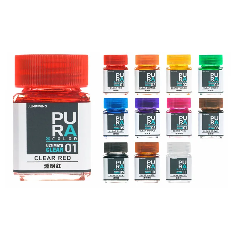 18ml PC01-PC11 Clear Color Series Paint Pigment For DIY Military Tank Ship Plane Soldier Model Handicraft Coloring Building Tool
18ml PC01-PC11 Clear Color Series Paint Pigment For DIY Military Tank Ship Plane Soldier Model Handicraft Coloring Building Tool