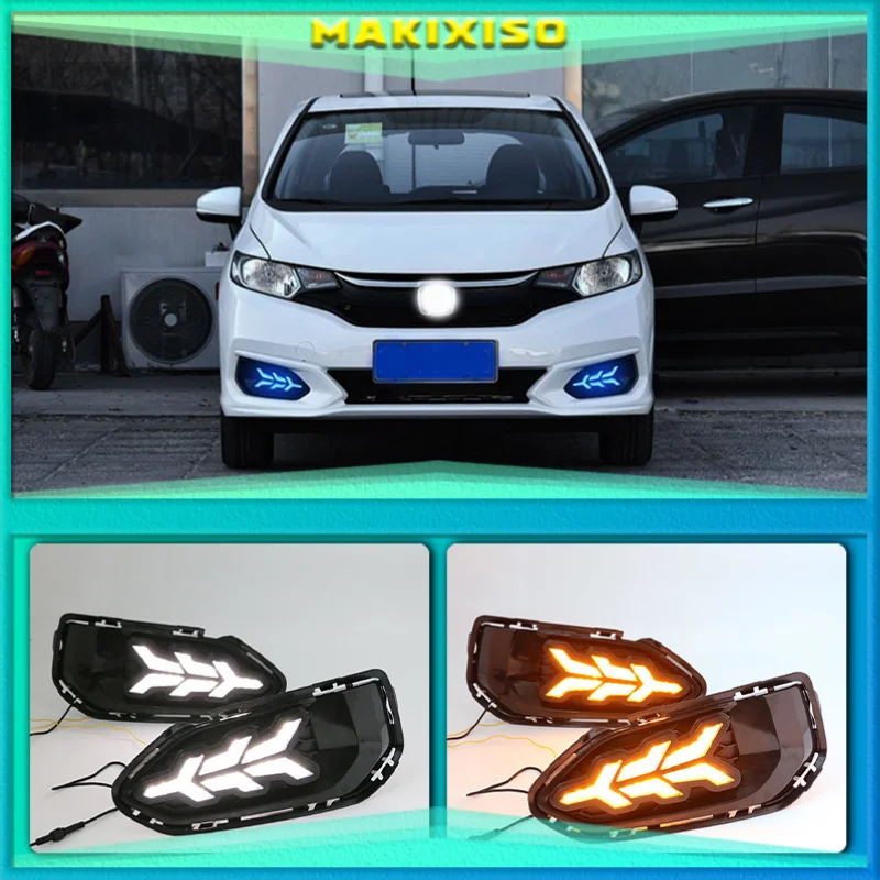 2PCS LED Daytime Running Light For Honda Fit Jazz 2018 Car Accessories Waterproof 12V DRL LED Fog Lamp Decoration
2PCS LED Daytime Running Light For Honda Fit Jazz 2018 Car Accessories Waterproof 12V DRL LED Fog Lamp Decoration