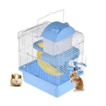 Hamster Cage Small Pet House Double-deck Small Castelet Pet Nest Breathable And Ventilated Hamster House Small Pet Supplies New
Hamster Cage Small Pet House Double-deck Small Castelet Pet Nest Breathable And Ventilated Hamster House Small Pet Supplies New