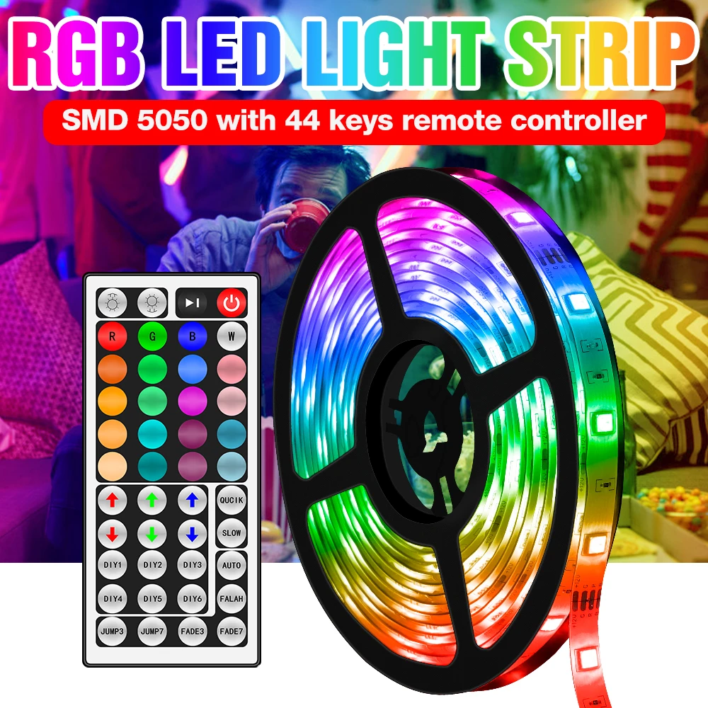 DC12V LED Strip Light RGB 5050 SMD Waterproof Flexible Ribbon Fita Led Light Strip RGB 5M 10M 15M 20M Tape Diode US EU UK Plug
DC12V LED Strip Light RGB 5050 SMD Waterproof Flexible Ribbon Fita Led Light Strip RGB 5M 10M 15M 20M Tape Diode US EU UK Plug
