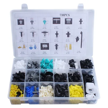 730Pcs Fixation Car Auto Plastic Automobile Bumper Accessory Fixator Rivets
730Pcs Fixation Car Auto Plastic Automobile Bumper Accessory Fixator Rivets
