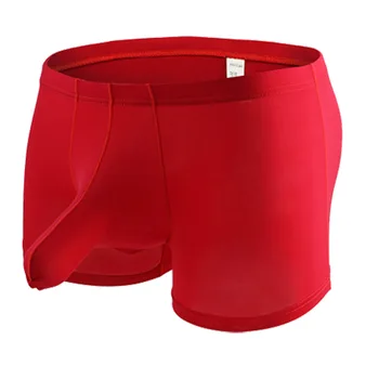 Sexy Red Color Men's Transparent Ice Silk Underwear Male Bullets Separation Boxers Shorts Appeal Underwear For Men
Sexy Red Color Men's Transparent Ice Silk Underwear Male Bullets Separation Boxers Shorts Appeal Underwear For Men
