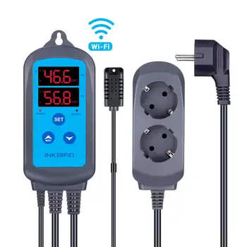 Inkbird IHC-200 WiFi Digital Plug-n-Play Humidity Controller Humidistat Support Humidifier Dehumidifier for Greenhouse Brewing
Inkbird IHC-200 WiFi Digital Plug-n-Play Humidity Controller Humidistat Support Humidifier Dehumidifier for Greenhouse Brewing