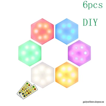 6pcs DIY battery cabinet wall lamp creative novelty product infrared remote control night light
6pcs DIY battery cabinet wall lamp creative novelty product infrared remote control night light