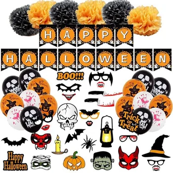 53Pcs Scary Halloween Paper Balloons Props Set Air Balloon for Kids Toy Halloween Selfie Card Party Decoration Suupplies Banners
53Pcs Scary Halloween Paper Balloons Props Set Air Balloon for Kids Toy Halloween Selfie Card Party Decoration Suupplies Banners