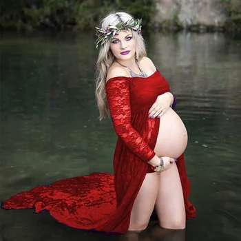 Lace Long Sleeve Pregnancy Dress Photography Props Maternity Dresses Shoot Maxi Gown Dresses For Pregnant Women Clothes
Lace Long Sleeve Pregnancy Dress Photography Props Maternity Dresses Shoot Maxi Gown Dresses For Pregnant Women Clothes