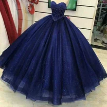 Sparkly Sequins Ball Gown Quinceanera Dress Sweetheart Navy Blue Lace-up Sweet 16 Dresses Prom Graduation 8th Grade Gowns
Sparkly Sequins Ball Gown Quinceanera Dress Sweetheart Navy Blue Lace-up Sweet 16 Dresses Prom Graduation 8th Grade Gowns