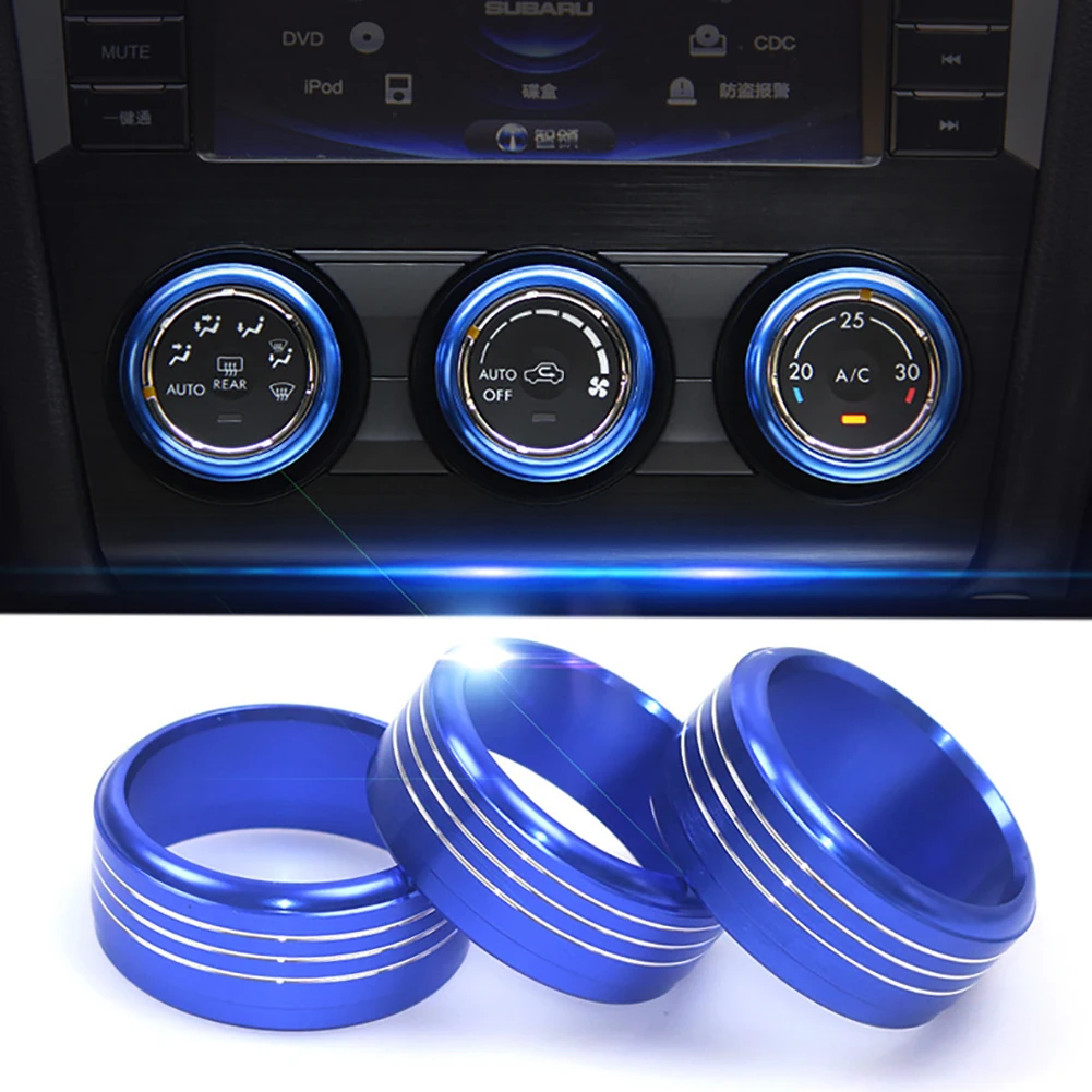 3pcs Air Conditioning Knob Decoration Ring for Subaru Forester 2013-2019 Aluminum Alloy Car Accessories for Subaru XV 2013-2018
3pcs Air Conditioning Knob Decoration Ring for Subaru Forester 2013-2019 Aluminum Alloy Car Accessories for Subaru XV 2013-2018