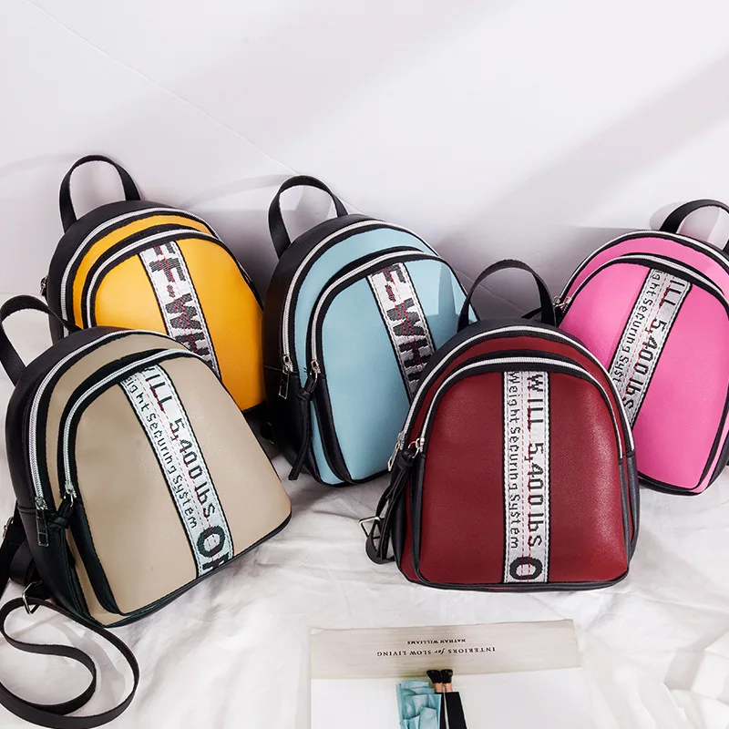 Fashion WOMEN'S Mini Backpack Stylish Panel Lettered Webbing Shoulder Bag Multi-functional Small Bookbag Shoulder Bag
Fashion WOMEN'S Mini Backpack Stylish Panel Lettered Webbing Shoulder Bag Multi-functional Small Bookbag Shoulder Bag
