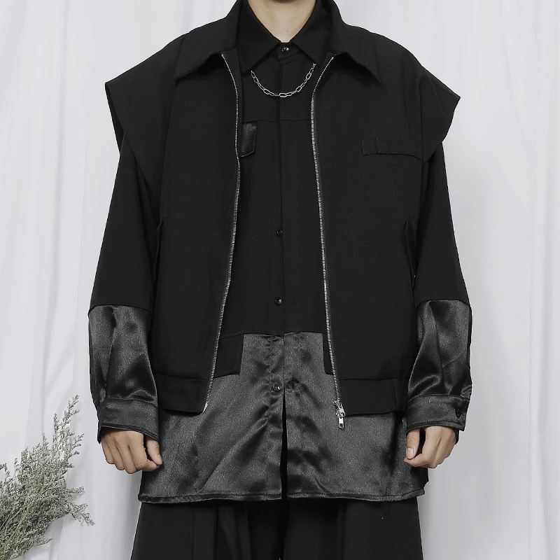 Жилет мужской, с двойной молнией, осень 2021 г.
Жилет мужской, с двойной молнией, осень 2021 г.