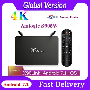 Smart TV Box X96Link Android 7.1 Amlogic 2GB 16GB With SIFLOWER SF16A18 Router Function X96 Link 2 In 1 Multifunctional OTT Box
Smart TV Box X96Link Android 7.1 Amlogic 2GB 16GB With SIFLOWER SF16A18 Router Function X96 Link 2 In 1 Multifunctional OTT Box
