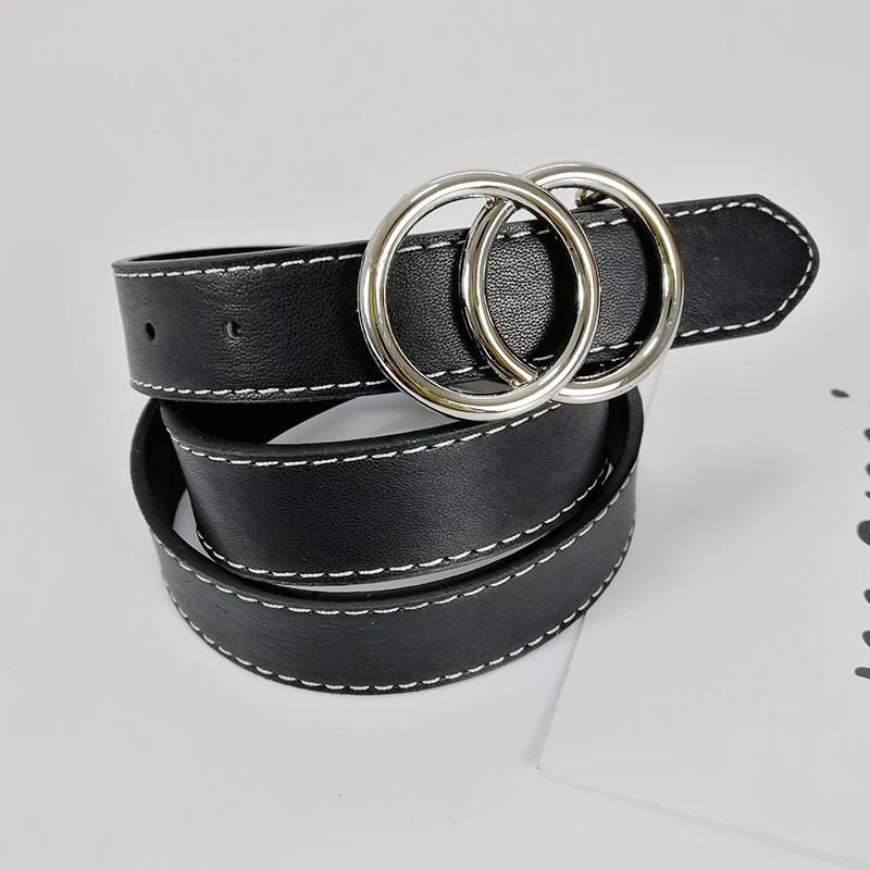 Черные кожаные ремни для женщин Джинсовый пояс G роскошный cinturones para mujer Модный