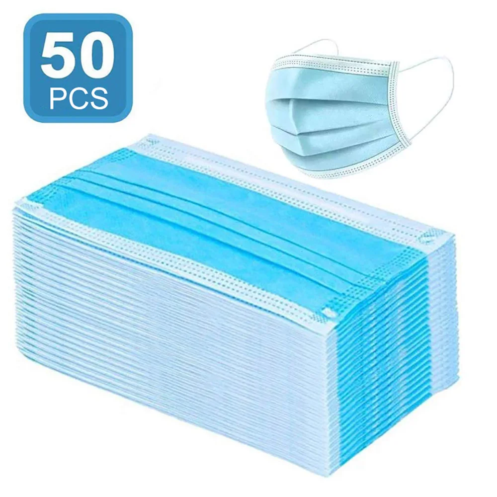 50pcs Disposable 3 Layers Face Masks Chinese Dustproof Facial Protective Cover Masks Anti virus
50pcs Disposable 3 Layers Face Masks Chinese Dustproof Facial Protective Cover Masks Anti virus