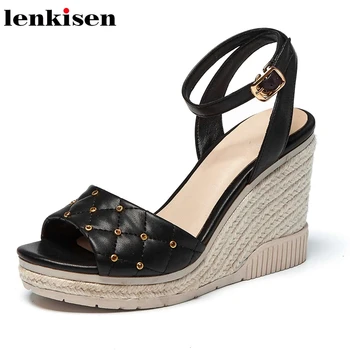 Lenkisen peep toe waterproof vamp rhinestones buckle straps high quality beautiful girl super high heels daily wear sandals L12
Lenkisen peep toe waterproof vamp rhinestones buckle straps high quality beautiful girl super high heels daily wear sandals L12