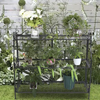 Plant Stand Flower Holder 3 Tier Rectangle Metal Storage Rack For Patio Balcony Garden Modern Exquisite Home Decoration Black
Plant Stand Flower Holder 3 Tier Rectangle Metal Storage Rack For Patio Balcony Garden Modern Exquisite Home Decoration Black