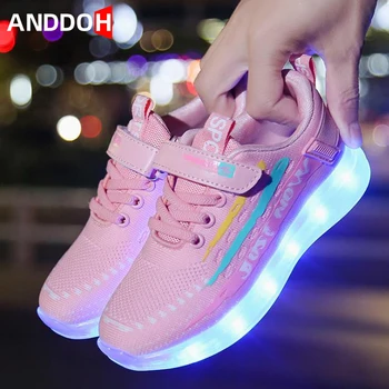 Size 25-35 Children Casual Shoes Sneakers with Light Kids Shoes for Boys&girls Led Light Up Shoes Children's Sneakers Luminous
Size 25-35 Children Casual Shoes Sneakers with Light Kids Shoes for Boys&girls Led Light Up Shoes Children's Sneakers Luminous
