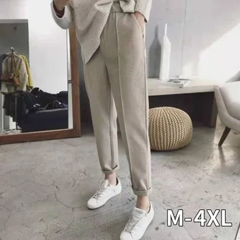 2020 Thicken Women Pencil Pants Autumn Winter Plus Size OL Style Wool Female Work Suit Pant Loose Female Trousers Capris
2020 Thicken Women Pencil Pants Autumn Winter Plus Size OL Style Wool Female Work Suit Pant Loose Female Trousers Capris