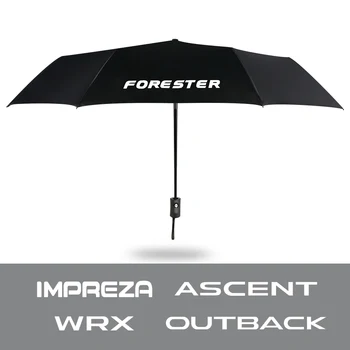For Subaru Forester Impreza Ascent Legacy Outback XV WRX BRZ Fully Automatic Compact Folding Fashion Umbrella Car Accessories