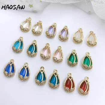 HAOSAW 10*17MM 6Pcs/Lot Multi Colors/Classical Crystal Charms/Rhinestone/Flowers/Glass Accessories/Decoration/Earring Findings
HAOSAW 10*17MM 6Pcs/Lot Multi Colors/Classical Crystal Charms/Rhinestone/Flowers/Glass Accessories/Decoration/Earring Findings
