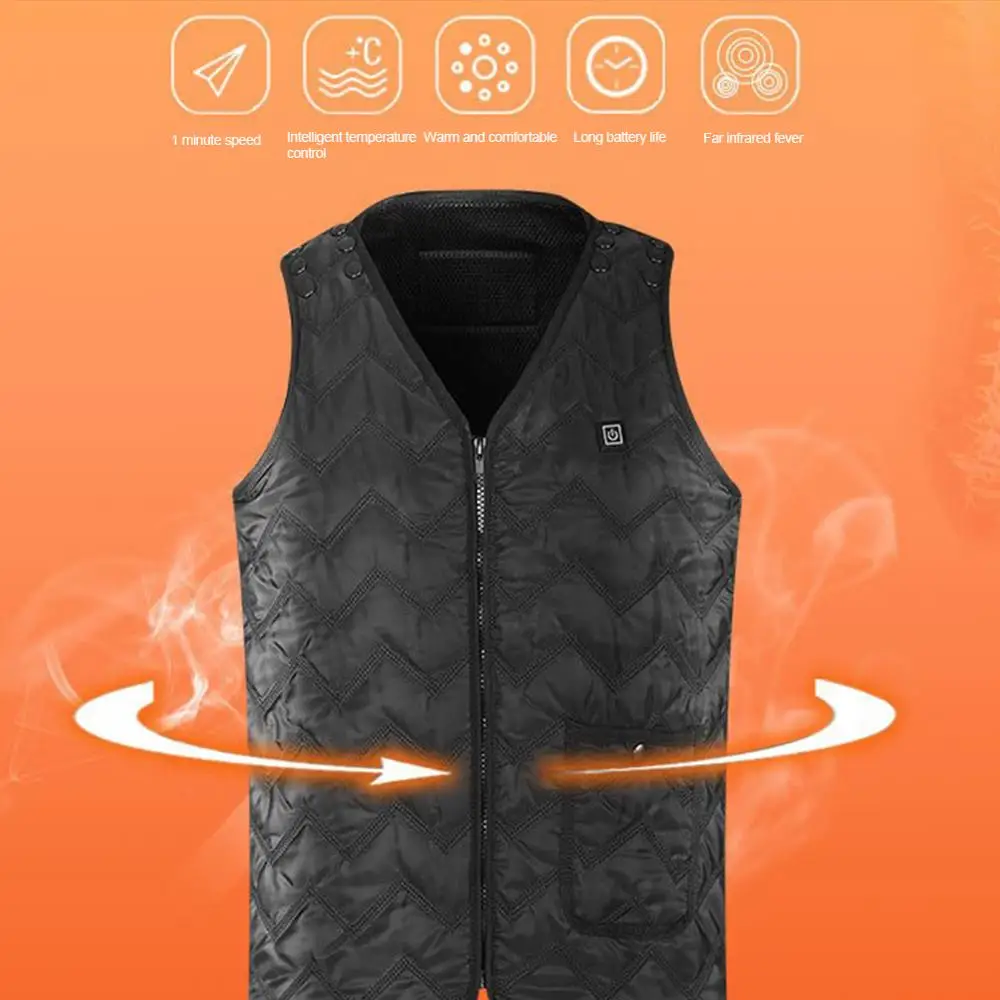 Heated Jacket USB Infrared Heating Vest Jacket Winter Flexible Electric Thermal Sports Heating Waistcoat Hunting Jacket
Heated Jacket USB Infrared Heating Vest Jacket Winter Flexible Electric Thermal Sports Heating Waistcoat Hunting Jacket