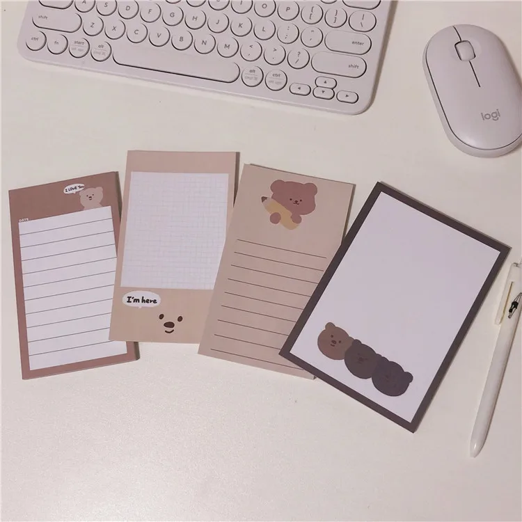 50 sheets super cute bear memo pad message note paper planner stickers to do list diary notebook diy kawaii school stationery
50 sheets super cute bear memo pad message note paper planner stickers to do list diary notebook diy kawaii school stationery