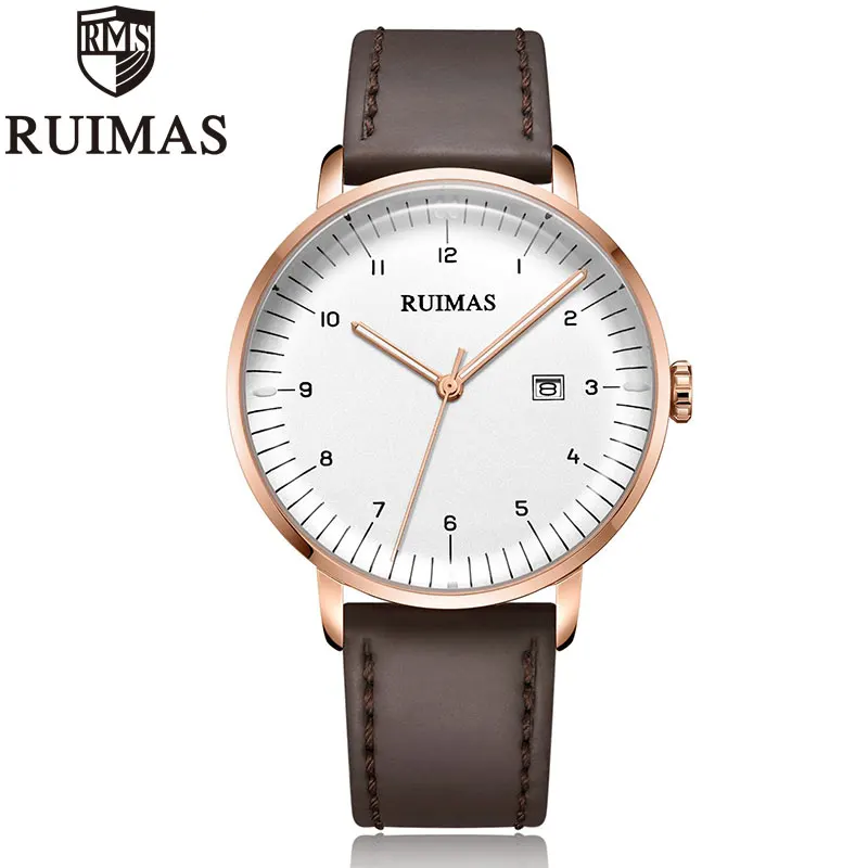 Ruimas Top Brand Luxury Watches Men Waterproof Analogue Men's Quartz Clock Military Leather Wrist Watch Man Relogio Masculino
Ruimas Top Brand Luxury Watches Men Waterproof Analogue Men's Quartz Clock Military Leather Wrist Watch Man Relogio Masculino