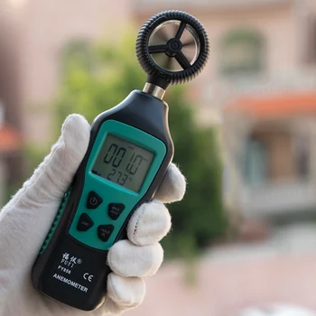 FY856 Handheld Wind Speed Meter Digital Anemometer Air Velocity Temperature Testers with Thermometer ALI88
FY856 Handheld Wind Speed Meter Digital Anemometer Air Velocity Temperature Testers with Thermometer ALI88