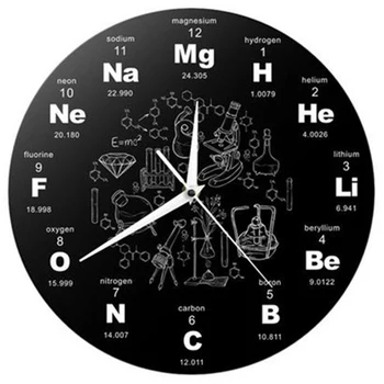 Periodic Table Of Elements Wall Art Chemical Symbols Wall Clock Educational ElementaL Display Classroom Clock Home Decor
Periodic Table Of Elements Wall Art Chemical Symbols Wall Clock Educational ElementaL Display Classroom Clock Home Decor