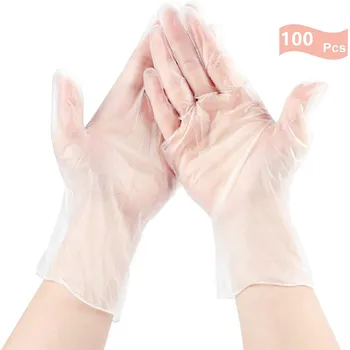 50/100 PCS Transparent PVC Gloves Disposable Dishwashing Kitchen Latex Rubber Garden waterproof Gloves Universal Home Cleaning 
50/100 PCS Transparent PVC Gloves Disposable Dishwashing Kitchen Latex Rubber Garden waterproof Gloves Universal Home Cleaning