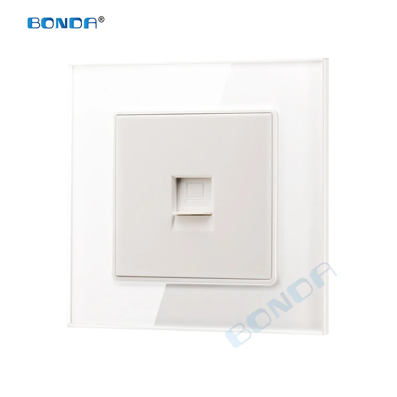 BONDA low current socket, Network socket, wall socket, coaxial wall-mounted output panel socket, crystal tempered glass 86*86mm
BONDA low current socket, Network socket, wall socket, coaxial wall-mounted output panel socket, crystal tempered glass 86*86mm