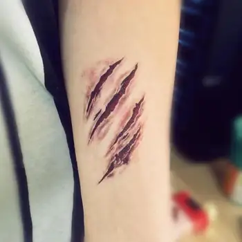 Waterproof Tattoo Stickers Customized Halloween Horror Wound Stickers Scar Realistic Scar Blood Tattoo Pattern T7E5 
Waterproof Tattoo Stickers Customized Halloween Horror Wound Stickers Scar Realistic Scar Blood Tattoo Pattern T7E5