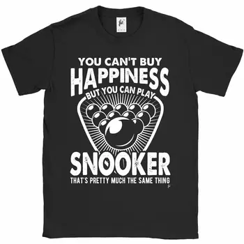 You Can't Buy Happiness But You Can Play Snooker Mens T-Shirt 
You Can't Buy Happiness But You Can Play Snooker Mens T-Shirt