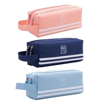 New Student Stationery Double-layer Multi-function Canvas Pencil Bag Simple Cute Double Zipper Large Capacity Pen Case
New Student Stationery Double-layer Multi-function Canvas Pencil Bag Simple Cute Double Zipper Large Capacity Pen Case