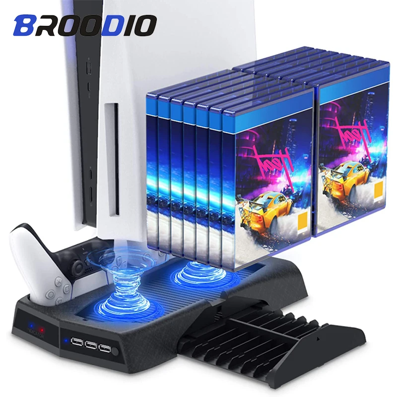 For PS5 Dual Controller Charger Console Vertical Cooling Stand Charging Station For SONY Playstation 5 Charging Dock Fan Cooler
For PS5 Dual Controller Charger Console Vertical Cooling Stand Charging Station For SONY Playstation 5 Charging Dock Fan Cooler