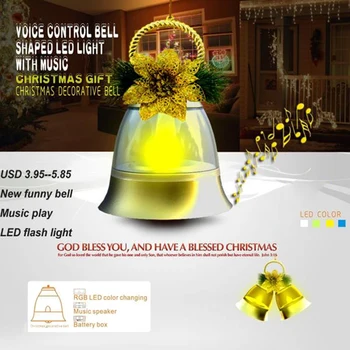 Newly Christmas Lights Christmas Decor Battery Operated Indoor Outdoor Sound-control Bell Light BN99
Newly Christmas Lights Christmas Decor Battery Operated Indoor Outdoor Sound-control Bell Light BN99