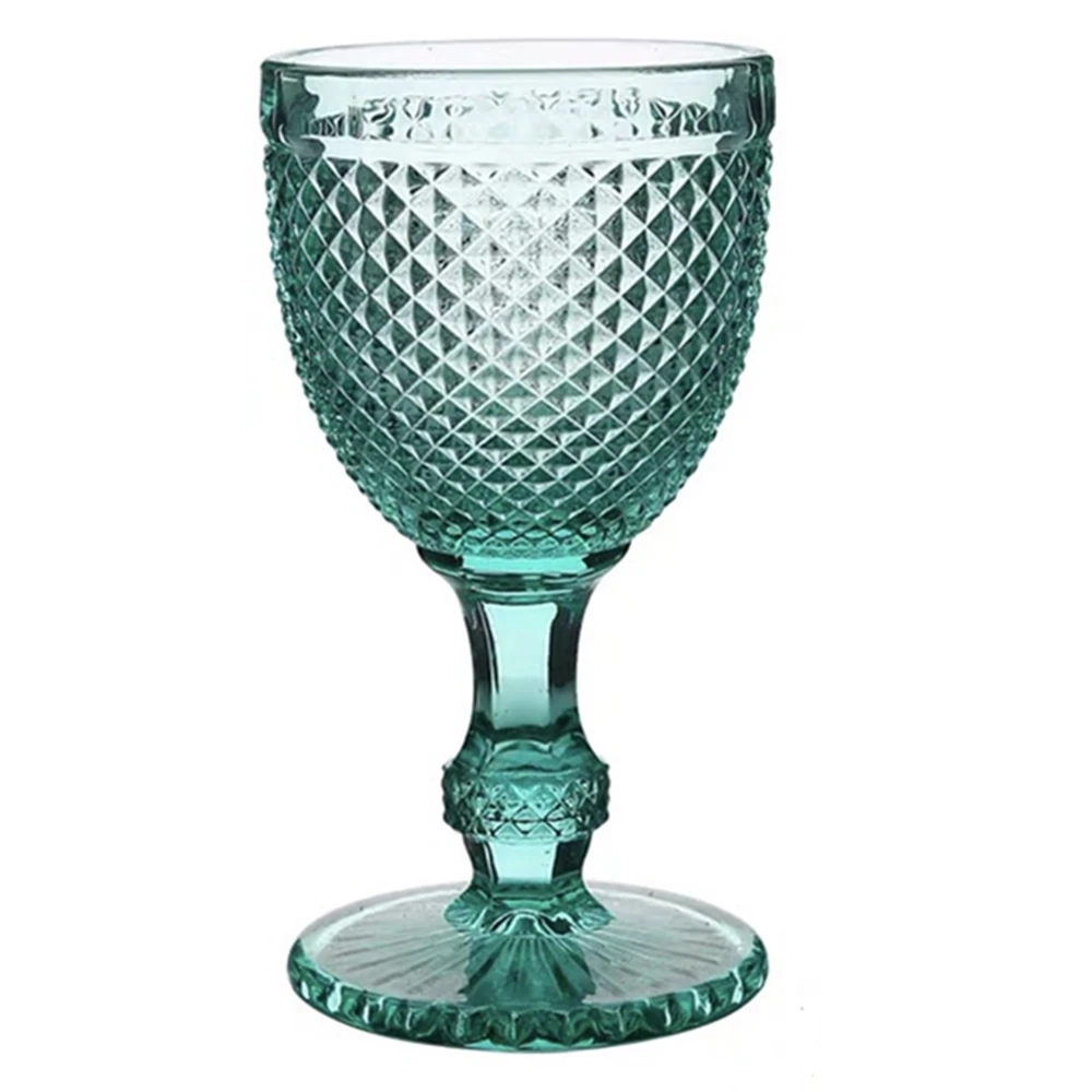 Wine Glasses Green Goblets 300ml Relief Retro Beverage Diamond Pattern Juice liquor Cups 10oz Bar Household Wedding Wine Glass
Wine Glasses Green Goblets 300ml Relief Retro Beverage Diamond Pattern Juice liquor Cups 10oz Bar Household Wedding Wine Glass