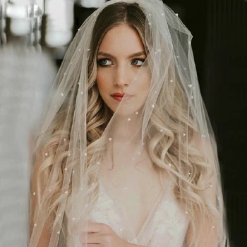 Vintage Ivory Peal Veil Wedding Women One Layer Bridal Veil With Combe Tulle Wedding Accessories 2019 New Arrival
Vintage Ivory Peal Veil Wedding Women One Layer Bridal Veil With Combe Tulle Wedding Accessories 2019 New Arrival