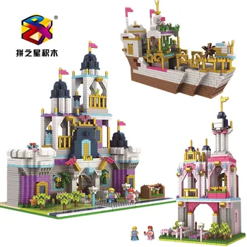 Princess Castle Building Block Diamond Bricks Pirate Ship Mini Toy Figure For Children with 2800pcs Bricks
Princess Castle Building Block Diamond Bricks Pirate Ship Mini Toy Figure For Children with 2800pcs Bricks