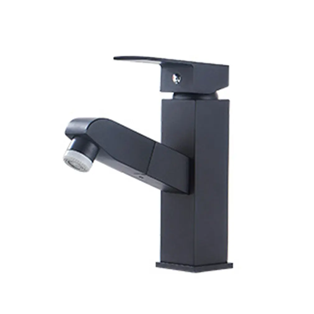 Hot and cold washbasin retractable high standard copper body universal pull-out basin faucet practical
Hot and cold washbasin retractable high standard copper body universal pull-out basin faucet practical