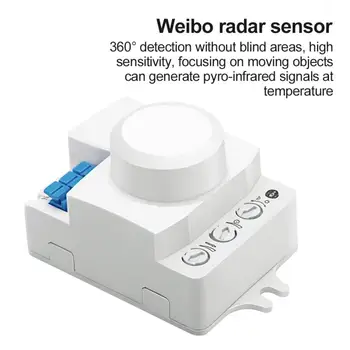 Mini microwave radar light control sensor switch adjustable light sensitivity adjustment delay motion detection light controller
Mini microwave radar light control sensor switch adjustable light sensitivity adjustment delay motion detection light controller
