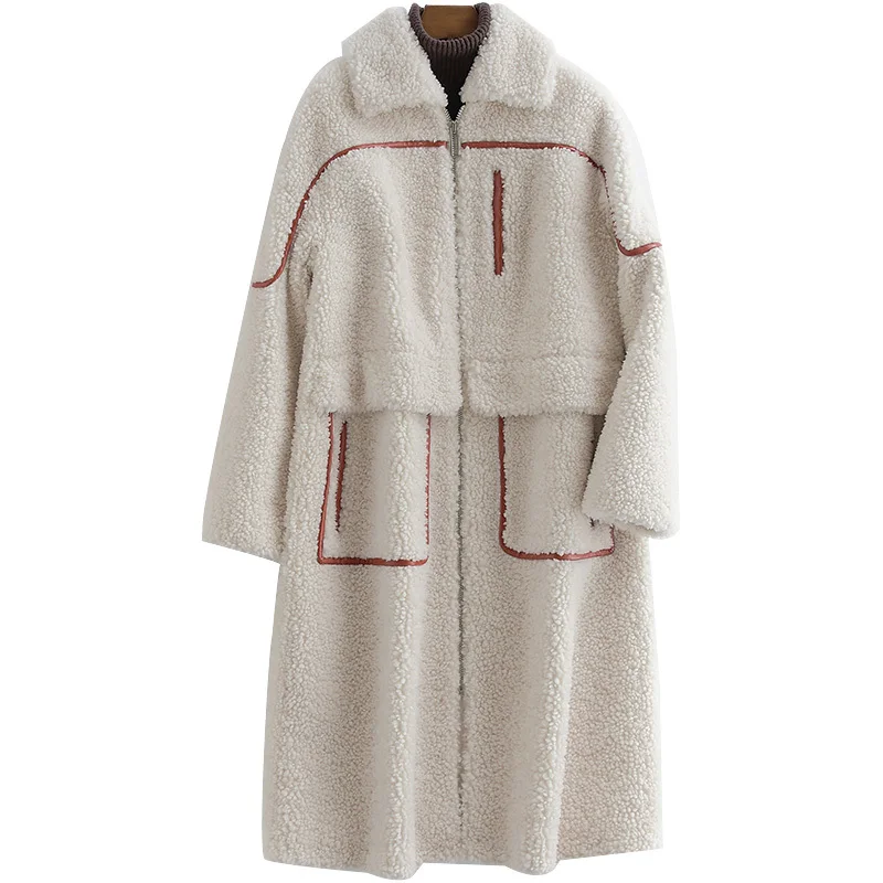 2020 New Fault Code Thickening Keep Warm Sheep Shearing Overcoat Leather And Fur Loose Coat Woman
2020 New Fault Code Thickening Keep Warm Sheep Shearing Overcoat Leather And Fur Loose Coat Woman