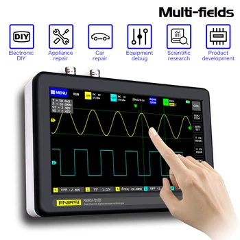 1013D 1GS Sampling Rate Digital Tablet Oscilloscope Dual Channel 100M Bandwidth Mini Tablet Multifunctional Digital Oscilloscope
1013D 1GS Sampling Rate Digital Tablet Oscilloscope Dual Channel 100M Bandwidth Mini Tablet Multifunctional Digital Oscilloscope