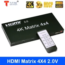 4K 60Hz True HDMI Matrix 4x4 HDMI 2.0 4 in 4 out Matrix Switch Splitter Converter 4X4 Matrix with RS232&EDID control HDCP 2.2
4K 60Hz True HDMI Matrix 4x4 HDMI 2.0 4 in 4 out Matrix Switch Splitter Converter 4X4 Matrix with RS232&EDID control HDCP 2.2