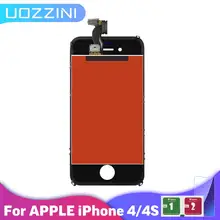 LCD Pour iPhone 4 4s AAA Qualité Remplacement Écran Numériseur Écran Tactile Assemblage Pour iPhone4 4s LCD Écran=