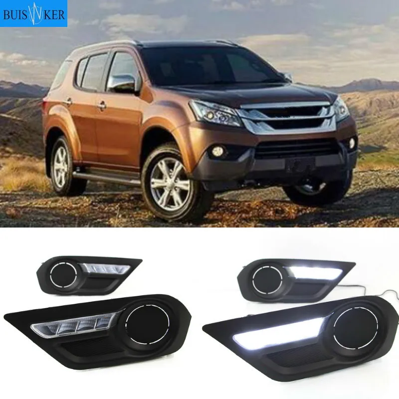 Дневные ходовые огни для ISUZU MU-X MU X 2015 2016, противотуманные фары, 12 В, дневной свет, Стайлинг автомобиля, 2 шт.
Дневные ходовые огни для ISUZU MU-X MU X 2015 2016, противотуманные фары, 12 В, дневной свет, Стайлинг автомобиля, 2 шт.