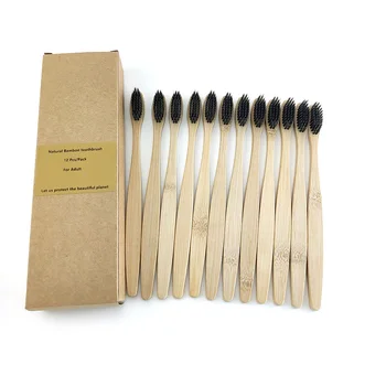 12 Pack Black Soft Toothbrush Bamboo Toothbrush Wood toothbrush soft-bristle Capitellum Bamboo Fibre Wooden Handle
12 Pack Black Soft Toothbrush Bamboo Toothbrush Wood toothbrush soft-bristle Capitellum Bamboo Fibre Wooden Handle