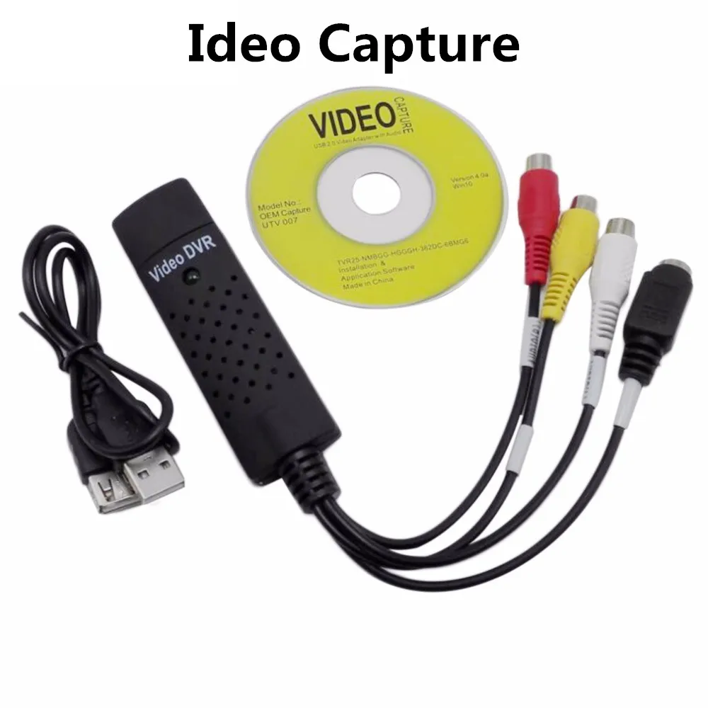 USB 2.0 Video Adapter with Audio Capture Easy Cap Video Capture VHS To DVD Video Capture Converter For Win7/8/XP/Vista/ Win10
USB 2.0 Video Adapter with Audio Capture Easy Cap Video Capture VHS To DVD Video Capture Converter For Win7/8/XP/Vista/ Win10